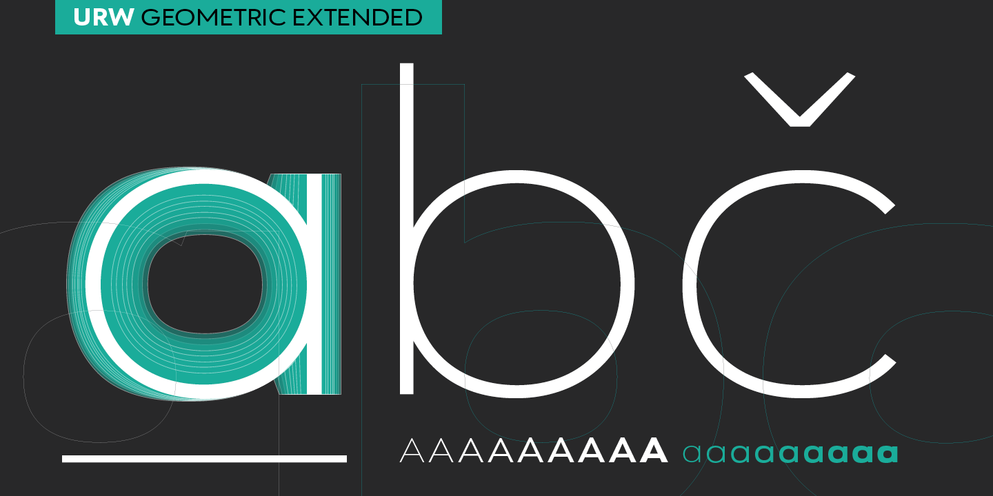 Example font URW Geometric Extended #3